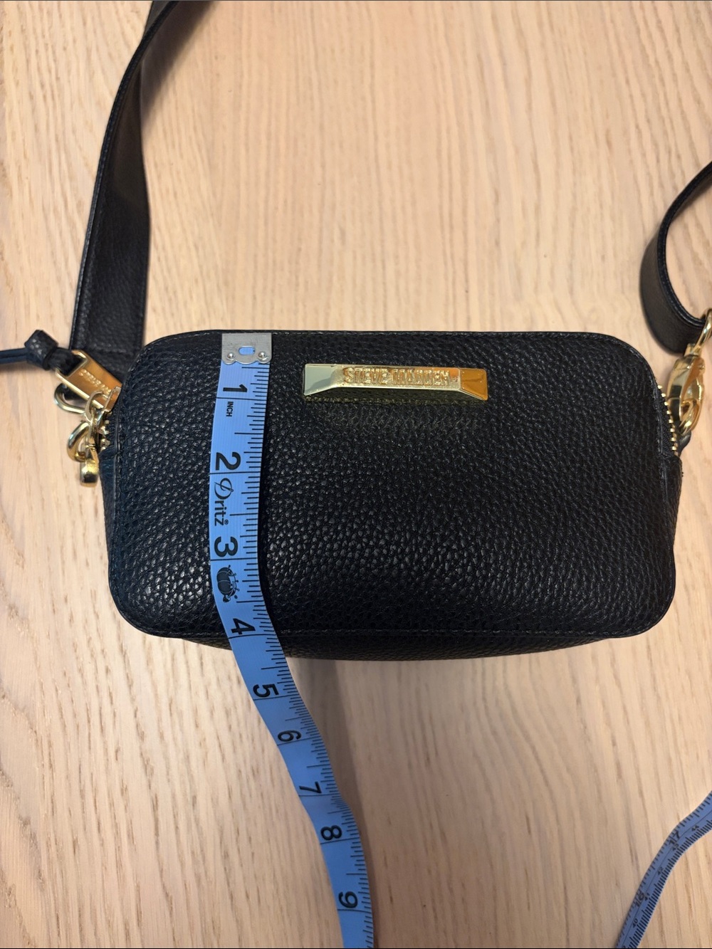 Steve Madden Crossbody Bag with Gold Accents - Picture 5 of 7